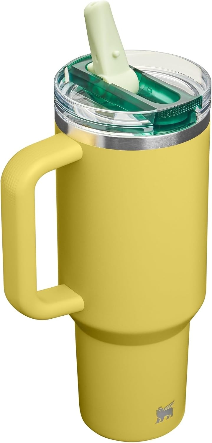 image:imageSTANLEY Quencher ProTour Flip Straw Tumbler with Leakproof Lid 30 oz Builtin Straw and Handle Cup Holder Compatible for Travel insulated Stainless Steel Cup BPAFree Hot PinkDaffodil Emerald