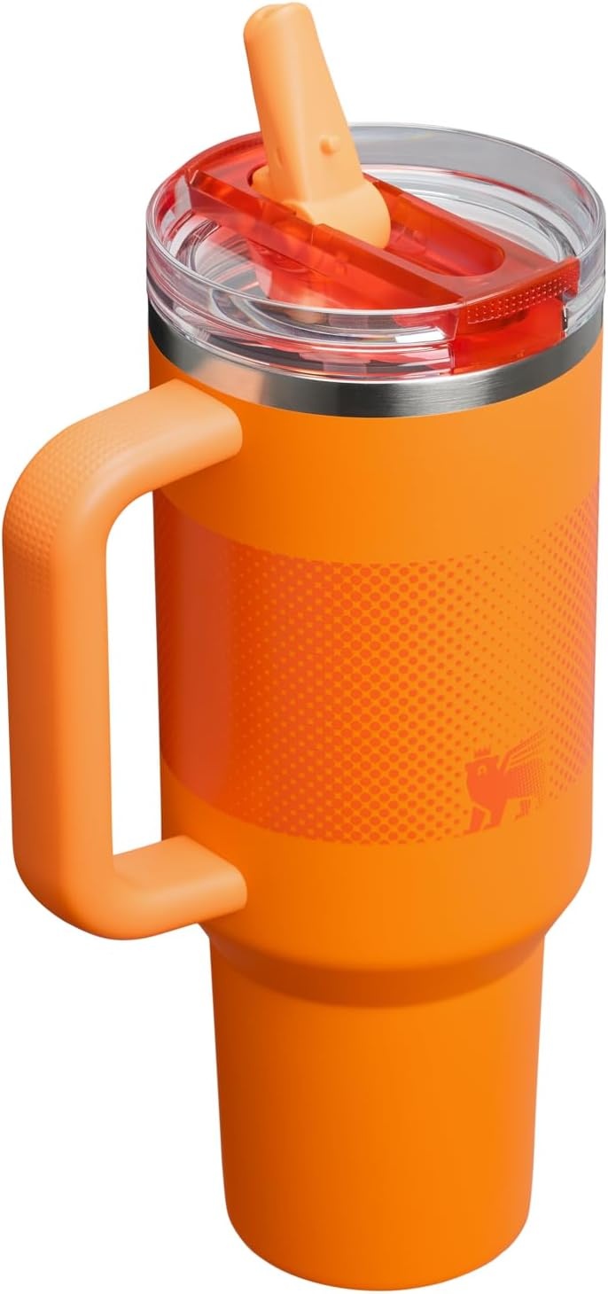 image:imageSTANLEY Quencher ProTour Flip Straw Tumbler with Leakproof Lid 30 oz Builtin Straw and Handle Cup Holder Compatible for Travel insulated Stainless Steel Cup BPAFree Hot PinkGoldenrod Fade