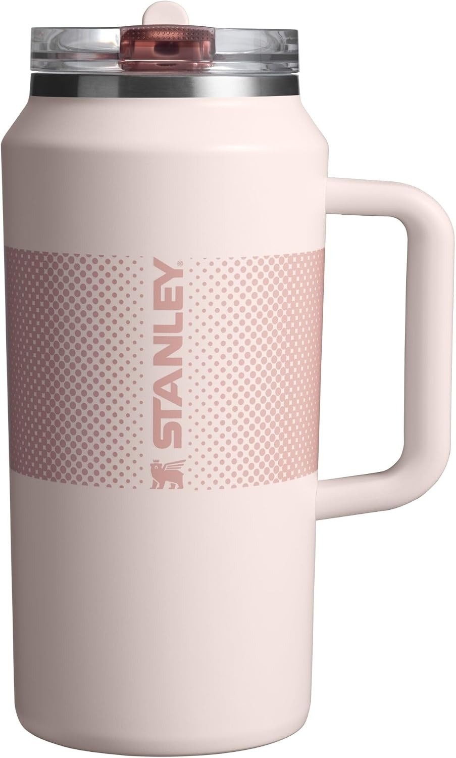image:imageSTANLEY Quencher ProTour Flip Straw Tumbler with Leakproof Lid 30 oz Builtin Straw and Handle Cup Holder Compatible for Travel insulated Stainless Steel Cup BPAFree Hot PinkRose Quartz Fade