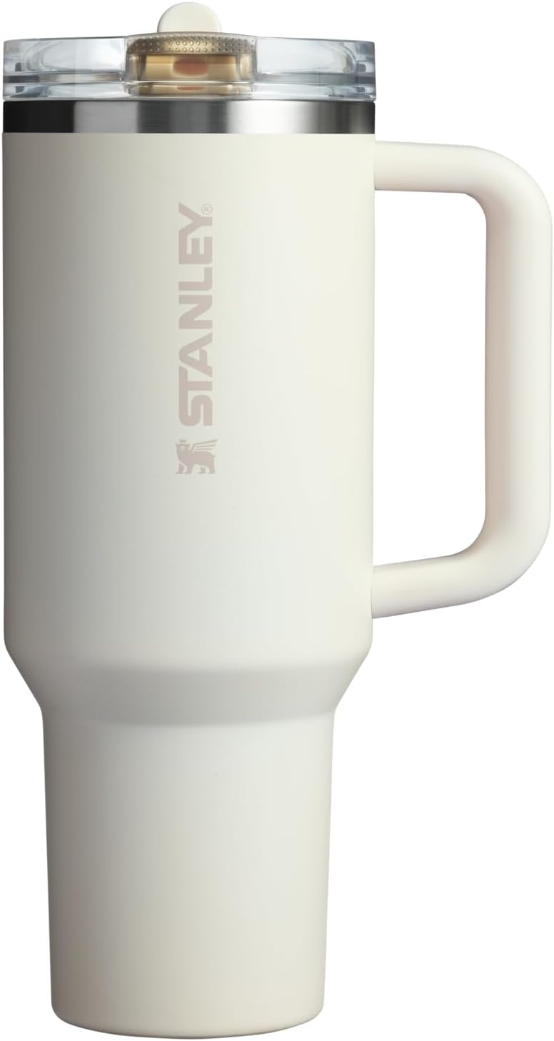 image:imageSTANLEY Quencher ProTour Flip Straw Tumbler with Leakproof Lid 30 oz Builtin Straw and Handle Cup Holder Compatible for Travel insulated Stainless Steel Cup BPAFree Hot PinkCream