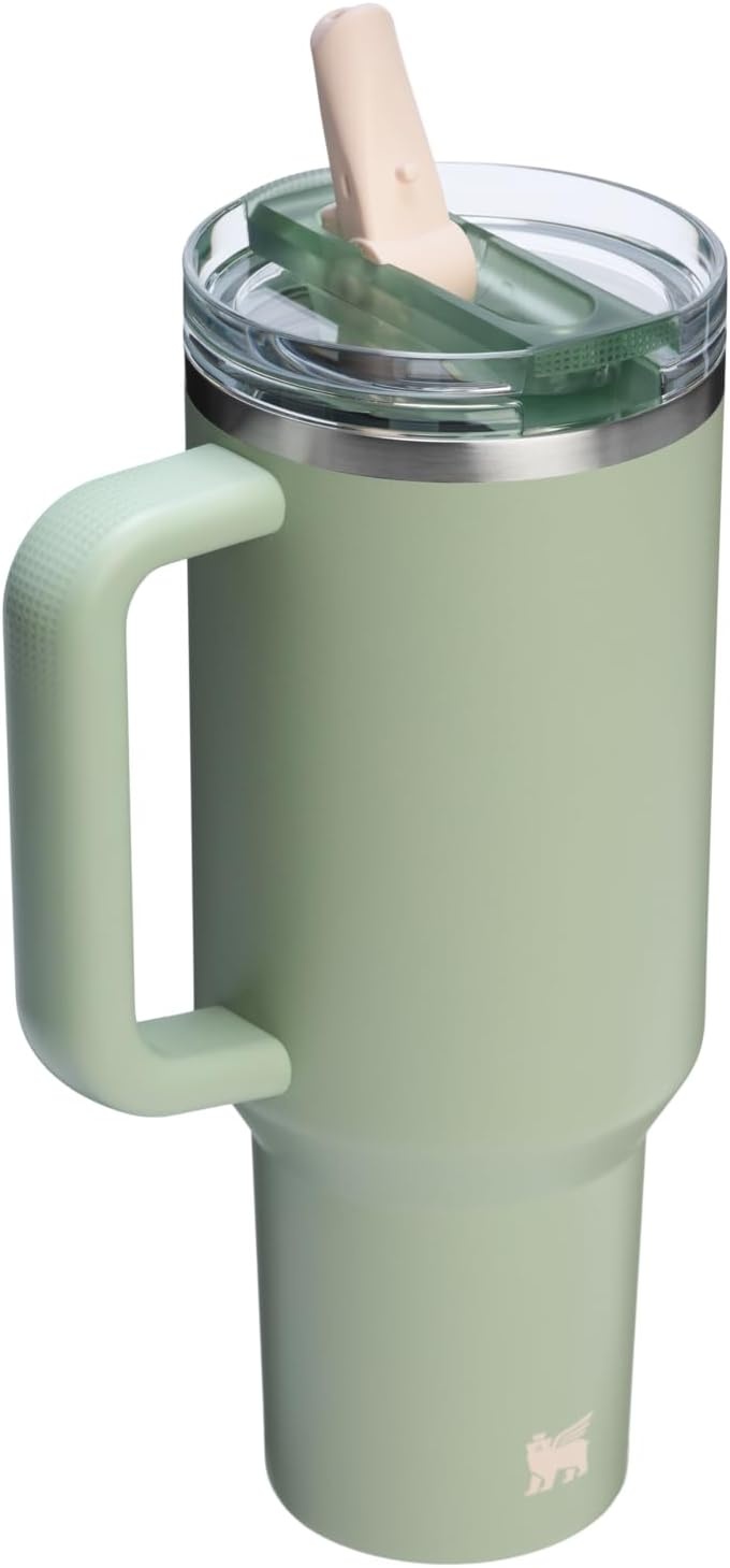 image:imageSTANLEY Quencher ProTour Flip Straw Tumbler with Leakproof Lid 30 oz Builtin Straw and Handle Cup Holder Compatible for Travel insulated Stainless Steel Cup BPAFree Hot PinkLichen