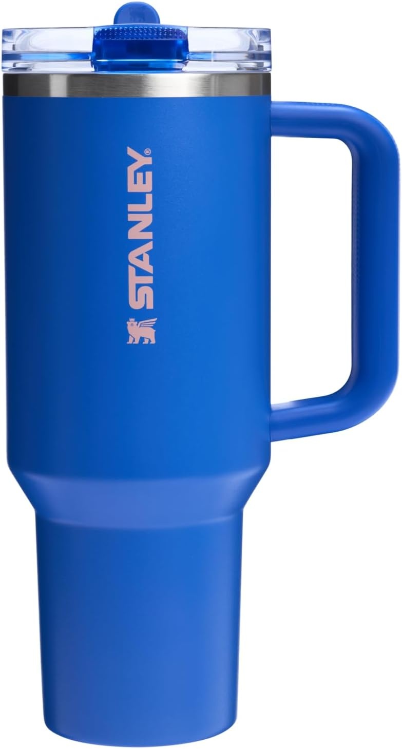 image:imageSTANLEY Quencher ProTour Flip Straw Tumbler with Leakproof Lid 30 oz Builtin Straw and Handle Cup Holder Compatible for Travel insulated Stainless Steel Cup BPAFree Hot PinkOasis Royal Blue