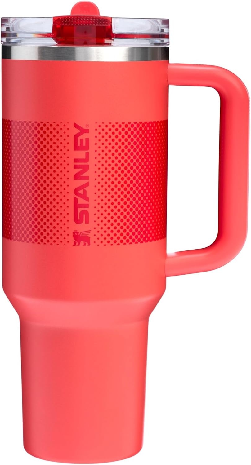 image:imageSTANLEY Quencher ProTour Flip Straw Tumbler with Leakproof Lid 30 oz Builtin Straw and Handle Cup Holder Compatible for Travel insulated Stainless Steel Cup BPAFree Hot PinkHot Coral Fade