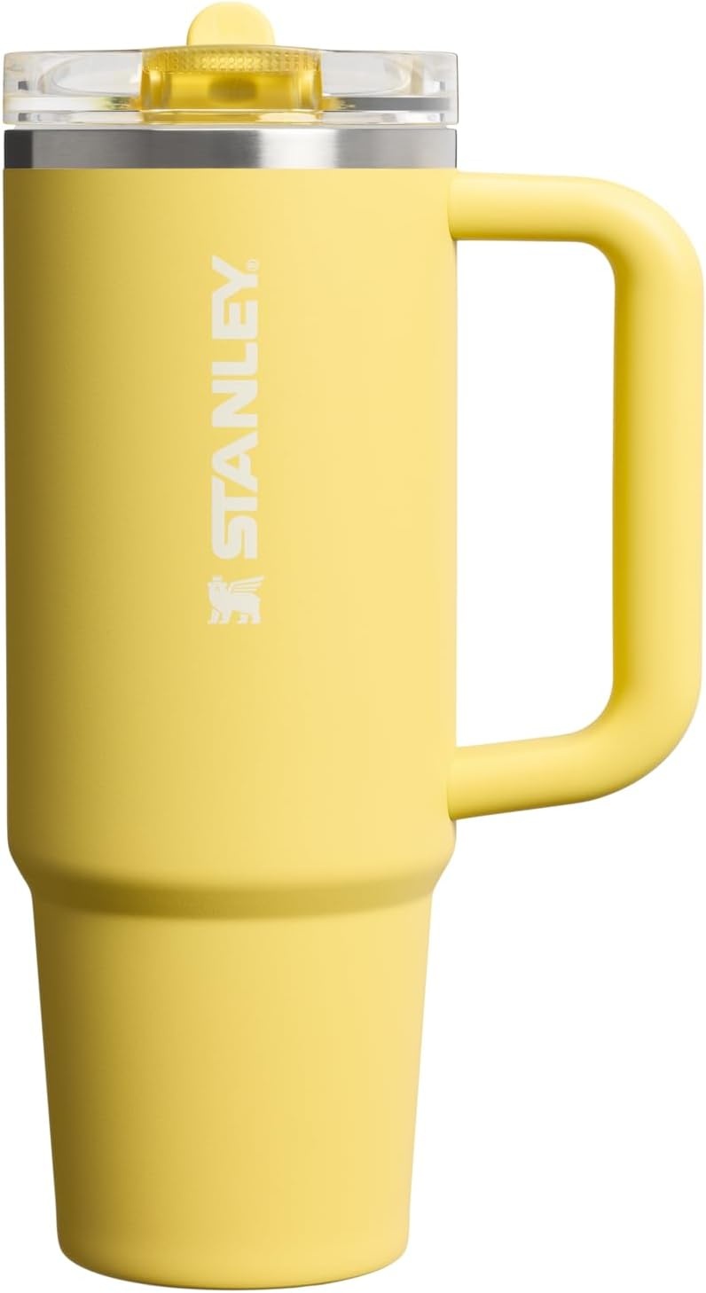 image:imageSTANLEY Quencher ProTour Flip Straw Tumbler with Leakproof Lid 30 oz Builtin Straw and Handle Cup Holder Compatible for Travel insulated Stainless Steel Cup BPAFree Hot PinkDaffodil