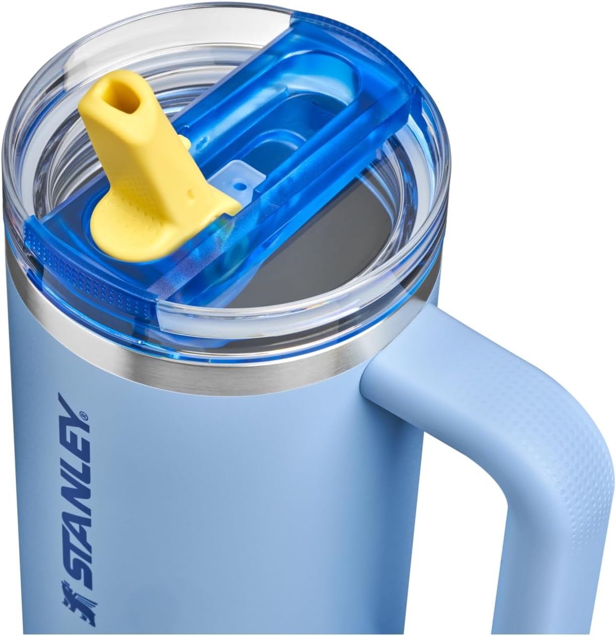 image:imageSTANLEY Quencher ProTour Flip Straw Tumbler with Leakproof Lid 30 oz Builtin Straw and Handle Cup Holder Compatible for Travel insulated Stainless Steel Cup BPAFree Hot PinkCornflower Admiral Blue
