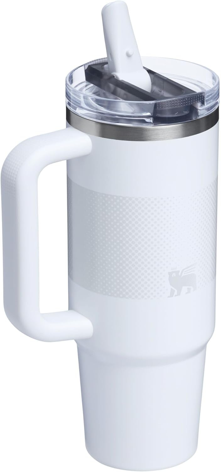 image:imageSTANLEY Quencher ProTour Flip Straw Tumbler with Leakproof Lid 30 oz Builtin Straw and Handle Cup Holder Compatible for Travel insulated Stainless Steel Cup BPAFree Hot PinkFrost Fade