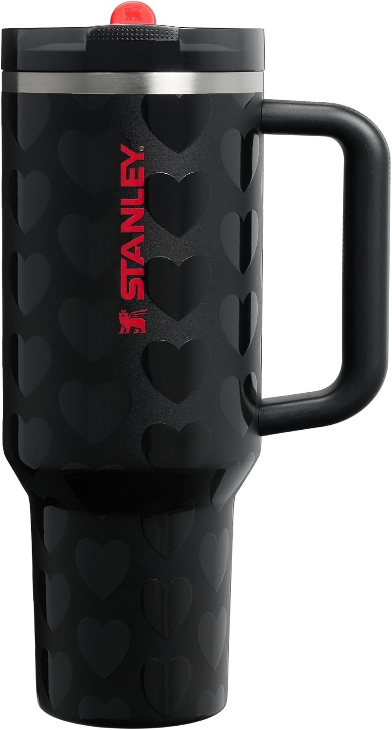 image:imageSTANLEY Quencher ProTour Flip Straw Tumbler with Leakproof Lid 30 oz Builtin Straw and Handle Cup Holder Compatible for Travel insulated Stainless Steel Cup BPAFree Hot PinkBlack Lovely