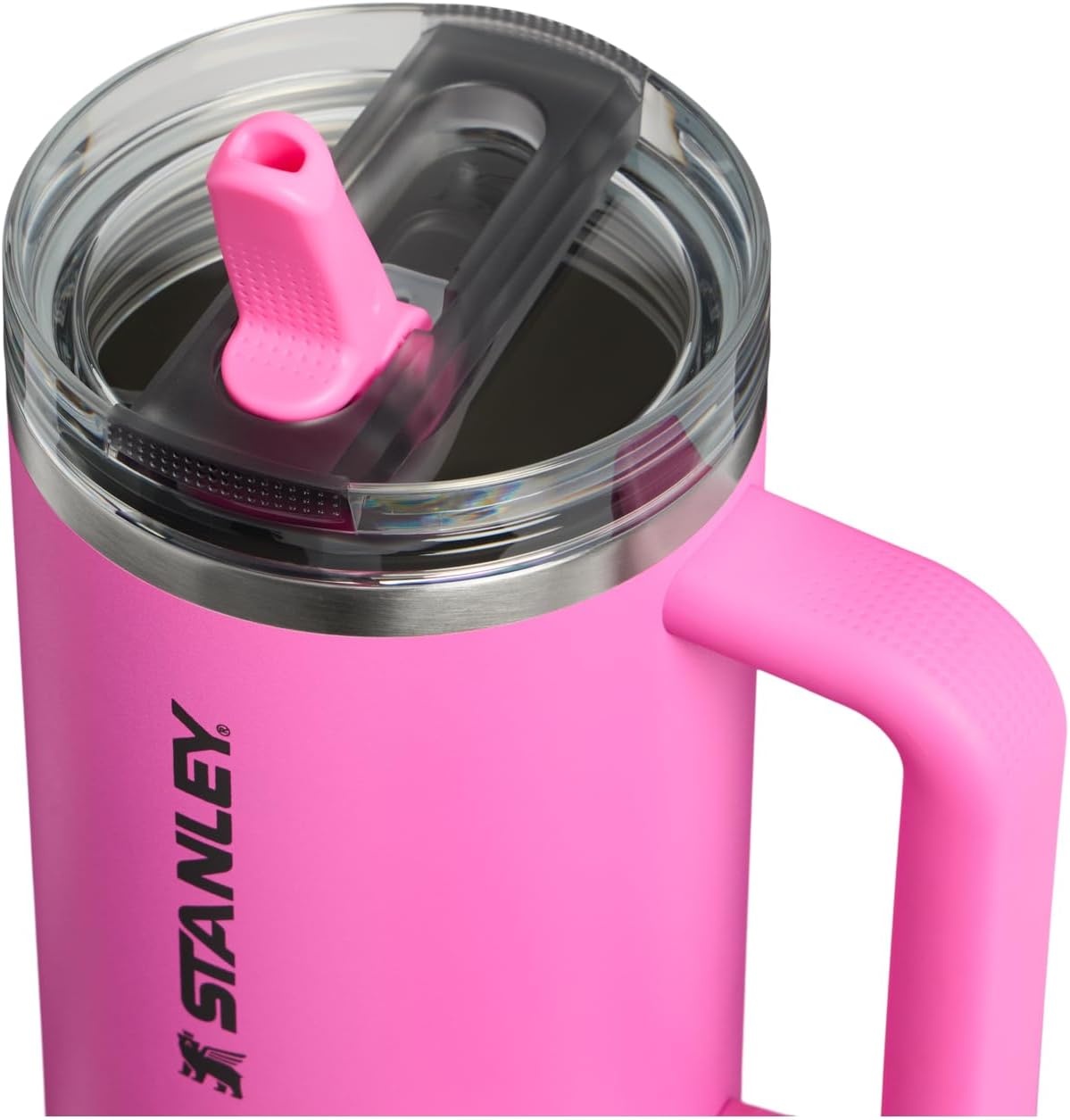 image:imageSTANLEY Quencher ProTour Flip Straw Tumbler with Leakproof Lid 30 oz Builtin Straw and Handle Cup Holder Compatible for Travel insulated Stainless Steel Cup BPAFree Hot PinkHot Pink