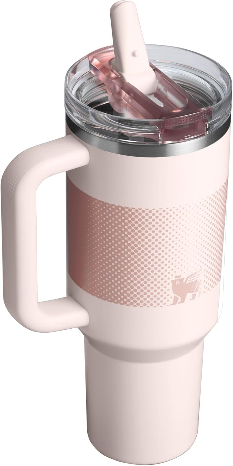 image:imageSTANLEY Quencher ProTour Flip Straw Tumbler with Leakproof Lid 30 oz Builtin Straw and Handle Cup Holder Compatible for Travel insulated Stainless Steel Cup BPAFree Hot PinkRose Quartz Fade