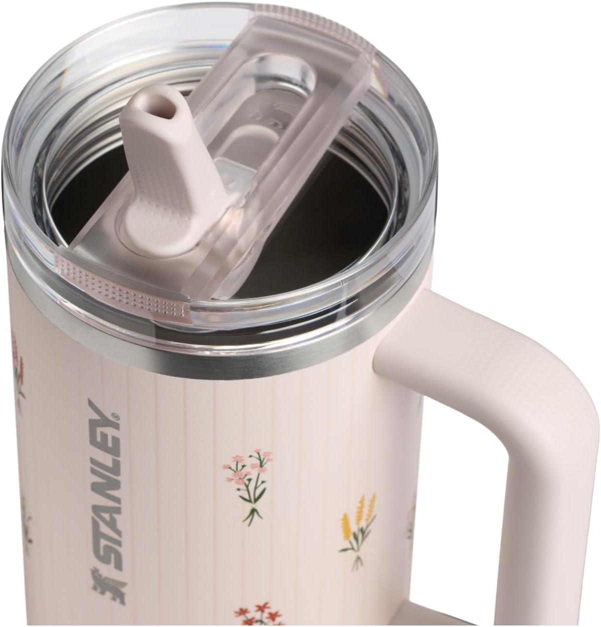 image:imageSTANLEY Quencher ProTour Flip Straw Tumbler with Leakproof Lid 30 oz Builtin Straw and Handle Cup Holder Compatible for Travel insulated Stainless Steel Cup BPAFree Hot PinkRose Quartz Bouquets