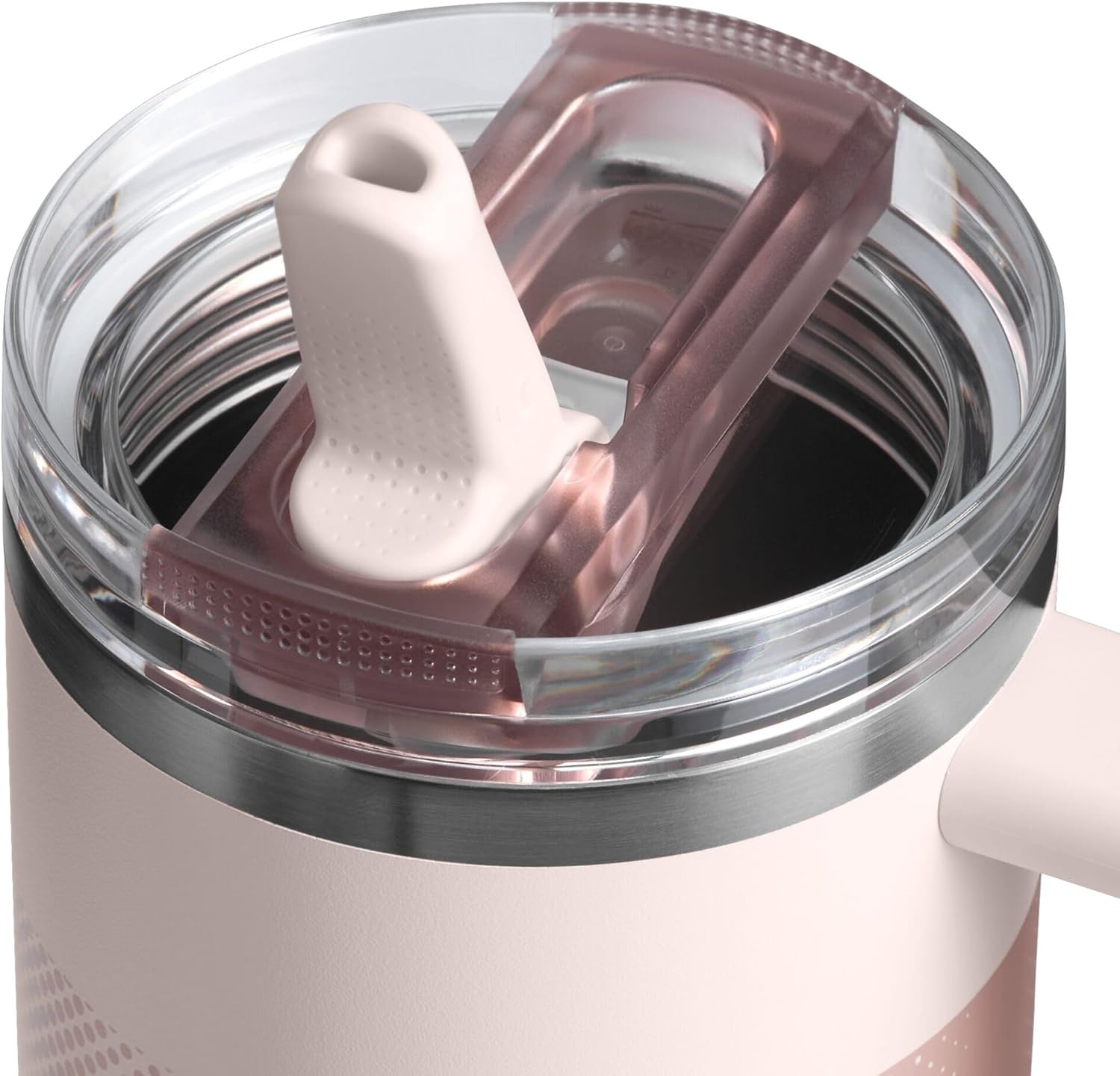image:imageSTANLEY Quencher ProTour Flip Straw Tumbler with Leakproof Lid 30 oz Builtin Straw and Handle Cup Holder Compatible for Travel insulated Stainless Steel Cup BPAFree Hot PinkRose Quartz Fade