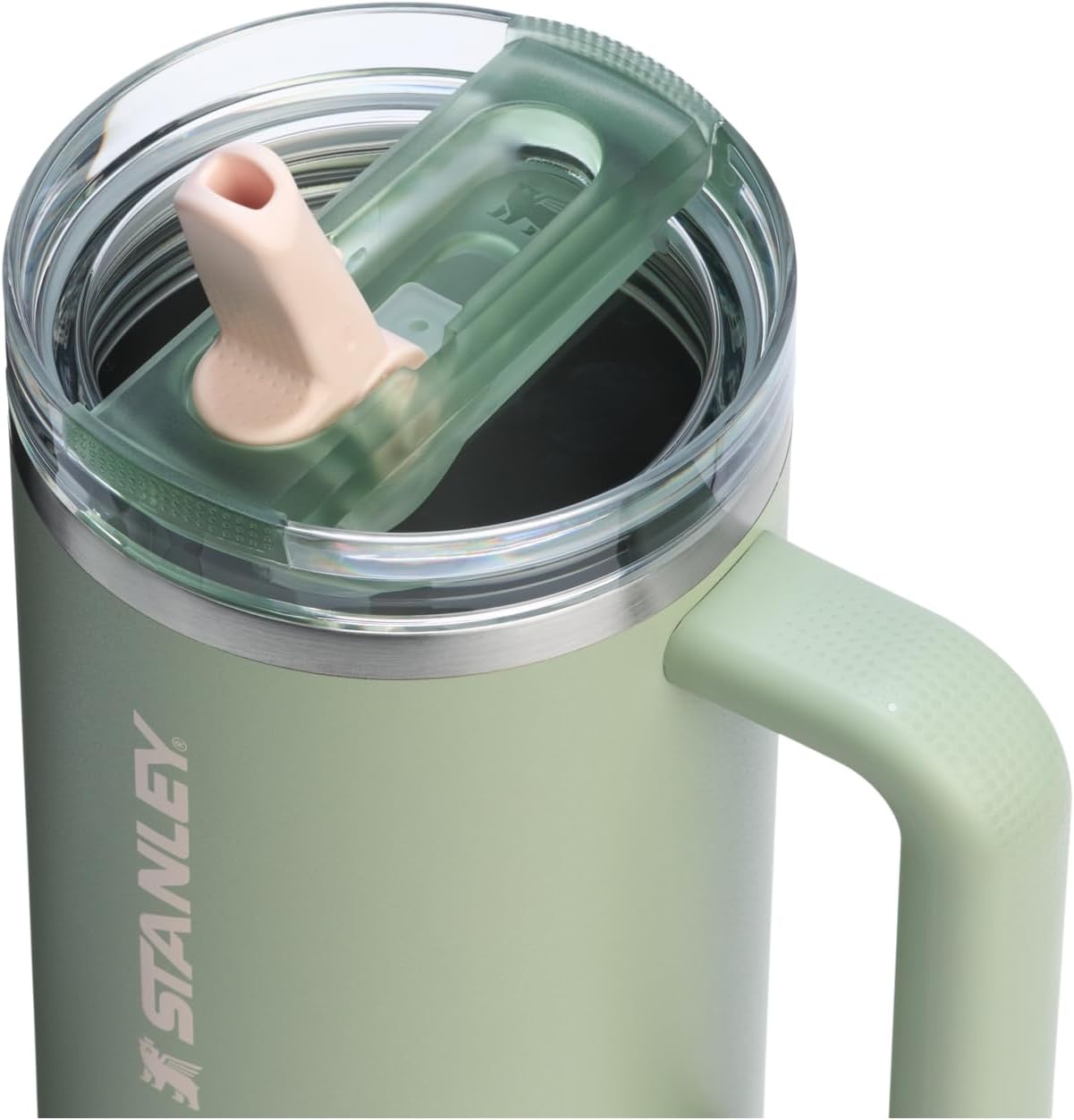 image:imageSTANLEY Quencher ProTour Flip Straw Tumbler with Leakproof Lid 30 oz Builtin Straw and Handle Cup Holder Compatible for Travel insulated Stainless Steel Cup BPAFree Hot PinkLichen
