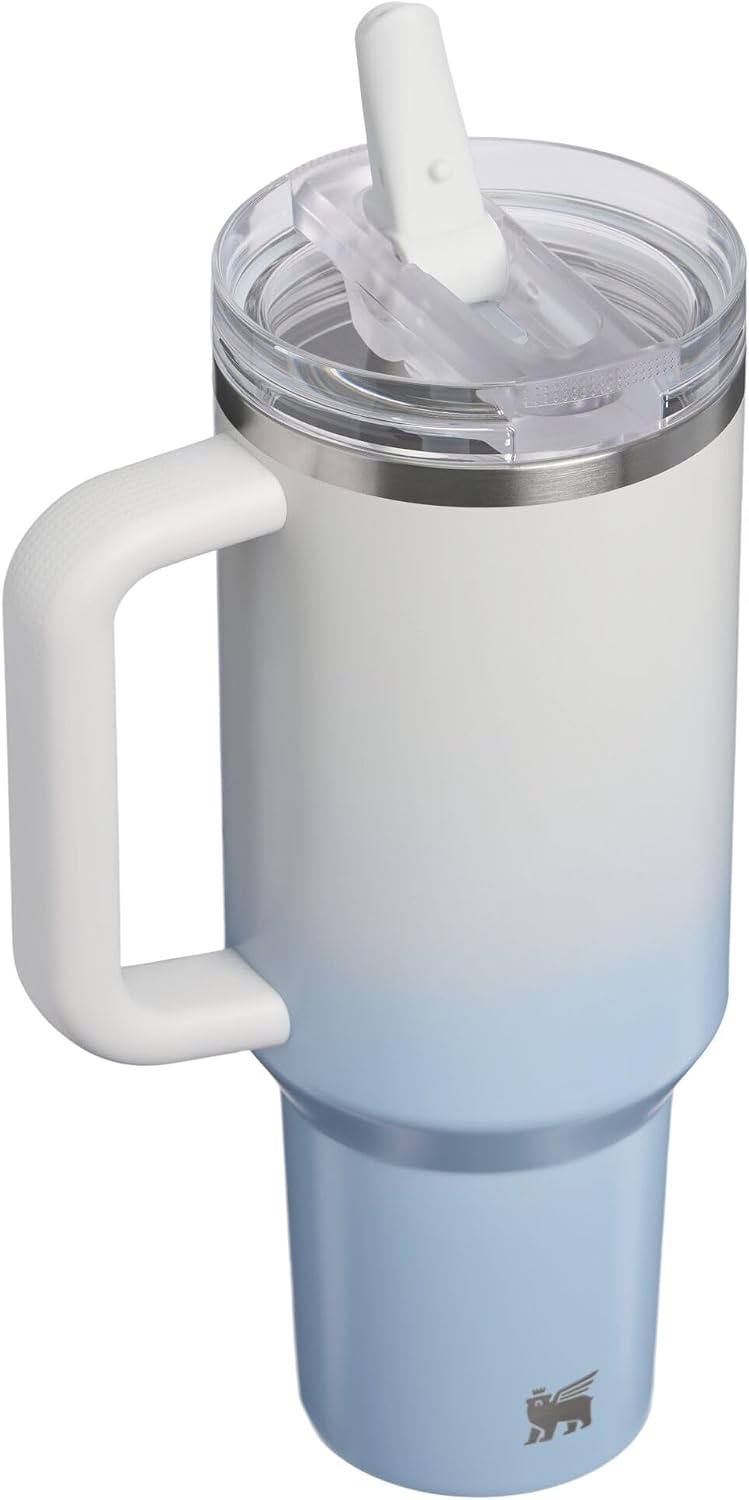 image:imageSTANLEY Quencher ProTour Flip Straw Tumbler with Leakproof Lid 30 oz Builtin Straw and Handle Cup Holder Compatible for Travel insulated Stainless Steel Cup BPAFree Hot PinkBlue Dream Gradient