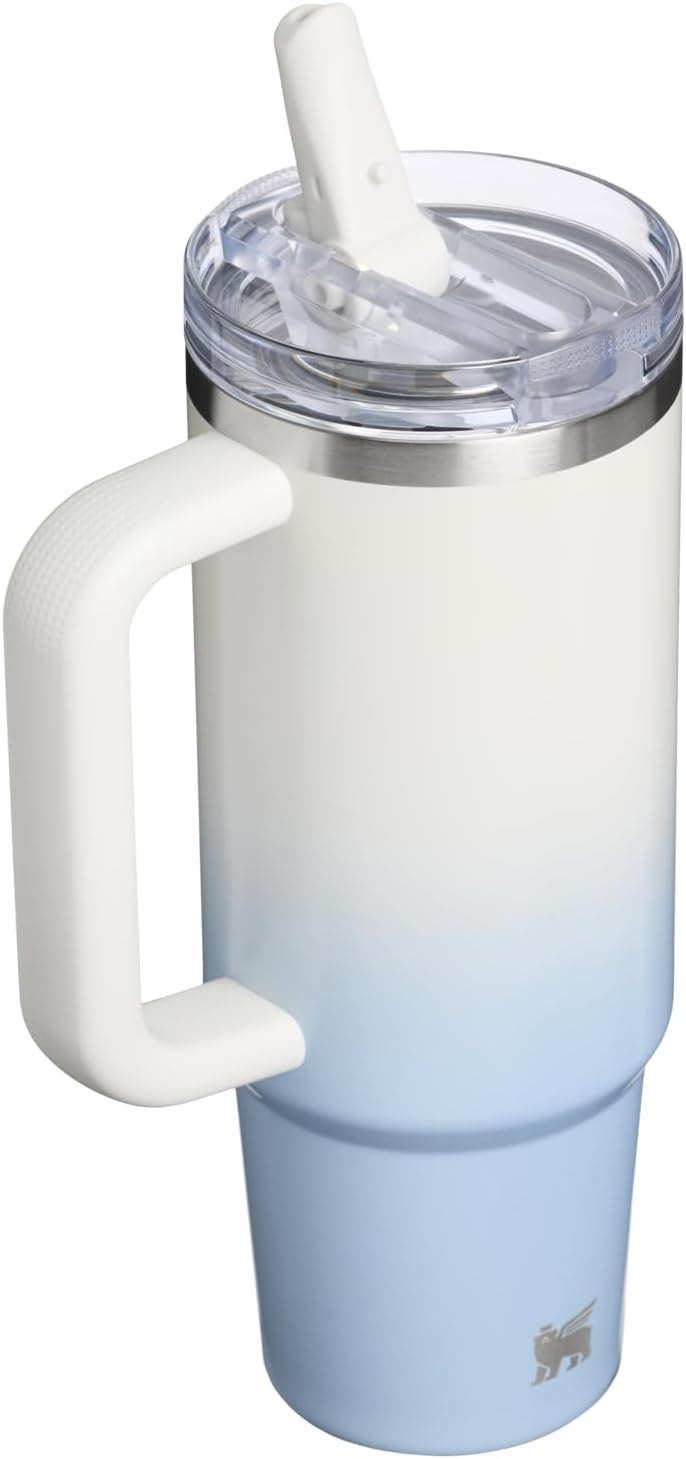 image:imageSTANLEY Quencher ProTour Flip Straw Tumbler with Leakproof Lid 30 oz Builtin Straw and Handle Cup Holder Compatible for Travel insulated Stainless Steel Cup BPAFree Hot PinkBlue Dream Gradient