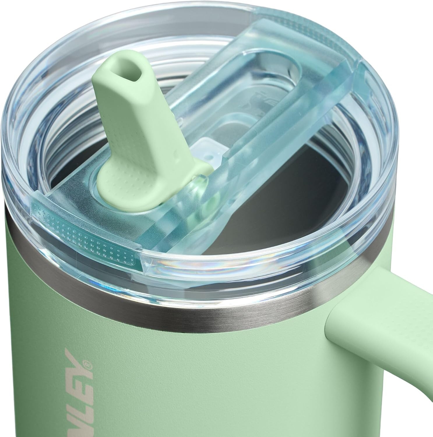 image:imageSTANLEY Quencher ProTour Flip Straw Tumbler with Leakproof Lid 30 oz Builtin Straw and Handle Cup Holder Compatible for Travel insulated Stainless Steel Cup BPAFree Hot PinkPistachio