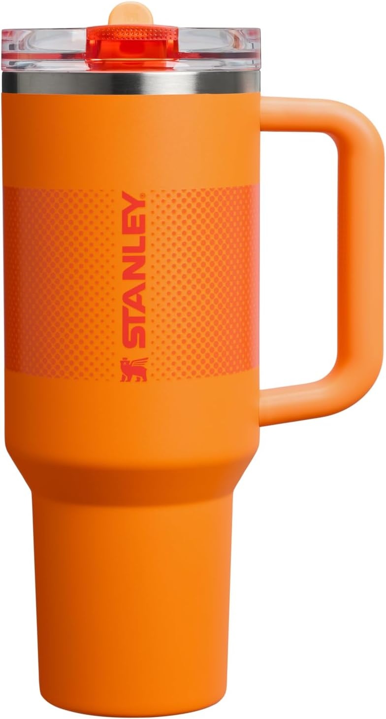 image:imageSTANLEY Quencher ProTour Flip Straw Tumbler with Leakproof Lid 30 oz Builtin Straw and Handle Cup Holder Compatible for Travel insulated Stainless Steel Cup BPAFree Hot PinkGoldenrod Fade