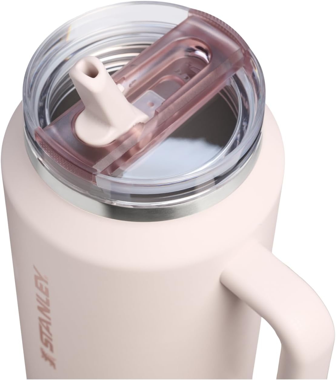 image:imageSTANLEY Quencher ProTour Flip Straw Tumbler with Leakproof Lid 30 oz Builtin Straw and Handle Cup Holder Compatible for Travel insulated Stainless Steel Cup BPAFree Hot PinkRose Quartz