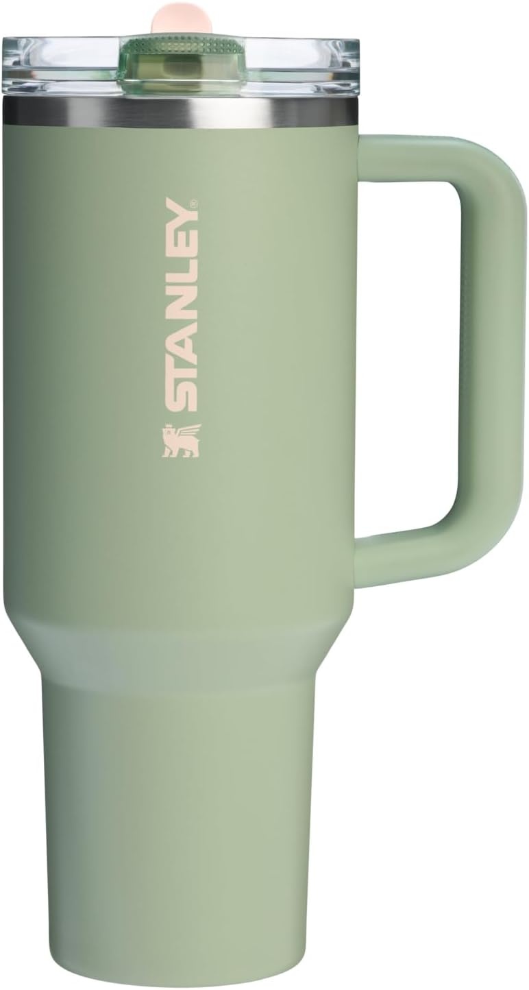 image:imageSTANLEY Quencher ProTour Flip Straw Tumbler with Leakproof Lid 30 oz Builtin Straw and Handle Cup Holder Compatible for Travel insulated Stainless Steel Cup BPAFree Hot PinkLichen