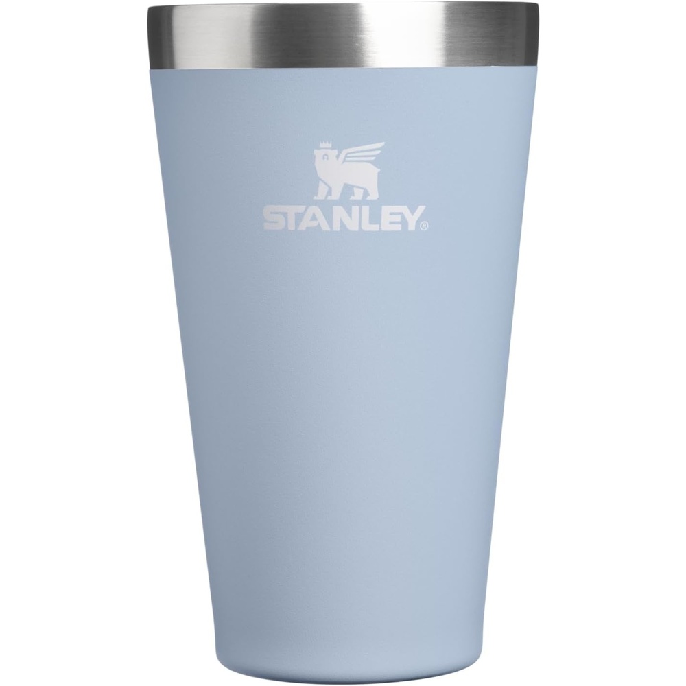 image:imageSTANLEY Adventure Stacking Beer Pint Glass 16oz Stackable Drinking Cup for Cold Beverages Dishwasher Safe Insulated Stainless Steel Tumbler BPAFree Blue Dream Stone