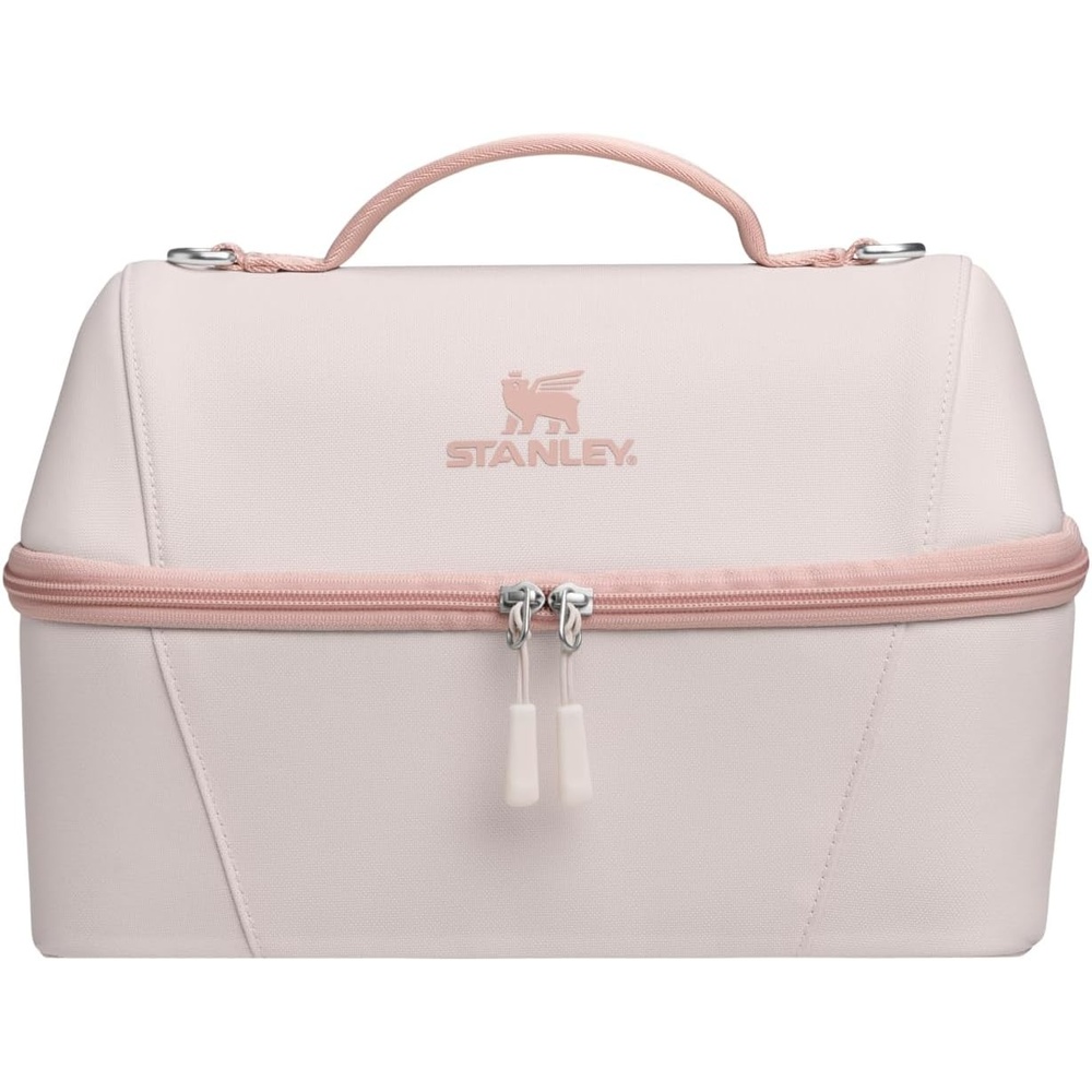 image:imageSTANLEY FlowState Duo Lunchbox 776L Insulated Lunch Bag CreamRose Quartz
