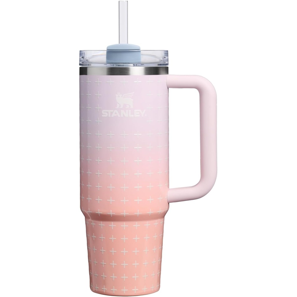 image:imageSTANLEY Quencher H20 Tumbler with Handle and Straw 20 oz Flowstate 3Position Lid Cup Holder Compatible for Travel Insulated Stainless Steel Cup BPAFree Blue Dream StoneSorbet Plus