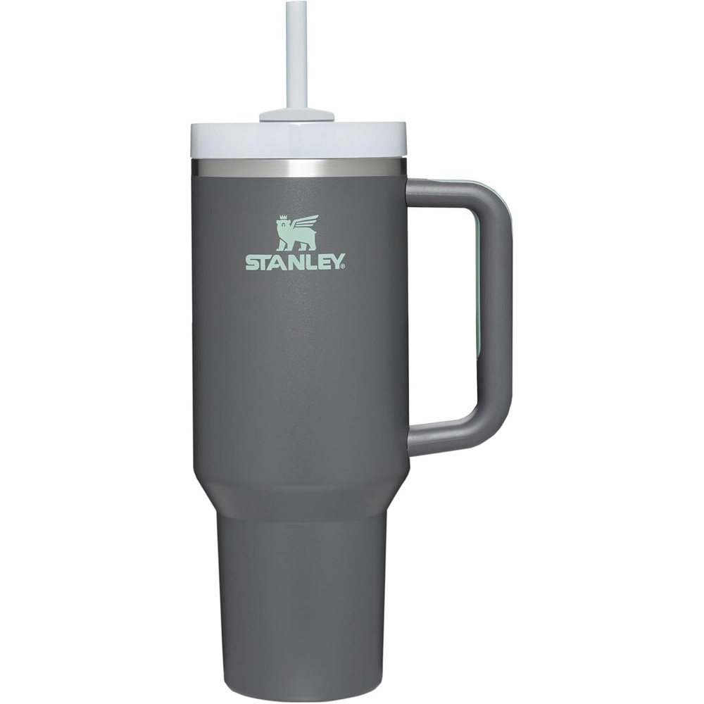 image:imageSTANLEY Quencher H20 Tumbler with Handle and Straw 20 oz Flowstate 3Position Lid Cup Holder Compatible for Travel Insulated Stainless Steel Cup BPAFree Blue Dream StoneCharcoal