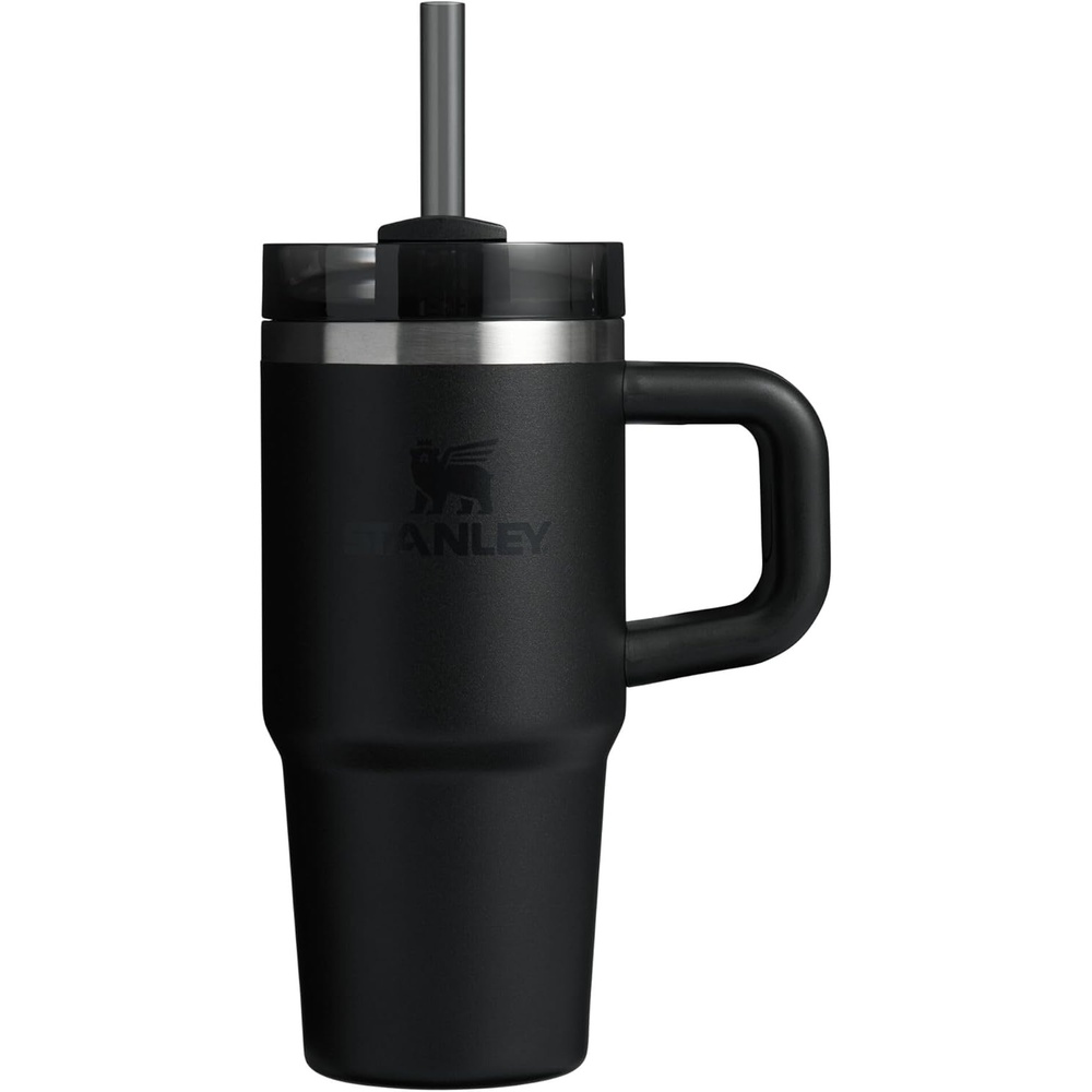 image:imageSTANLEY Quencher H20 Tumbler with Handle and Straw 20 oz Flowstate 3Position Lid Cup Holder Compatible for Travel Insulated Stainless Steel Cup BPAFree Blue Dream StoneBlack 20