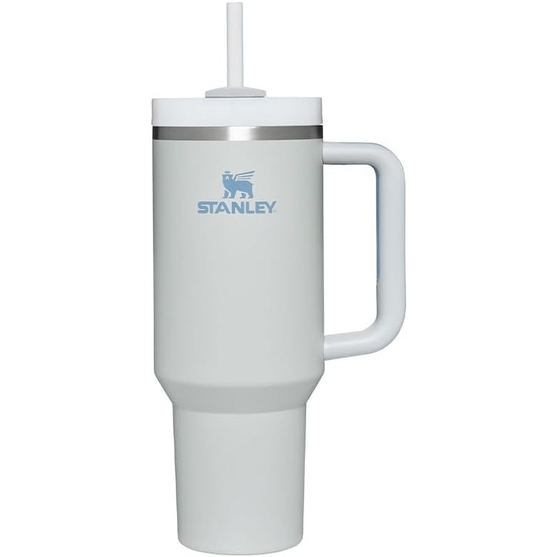 image:imageSTANLEY Quencher H20 Tumbler with Handle and Straw 20 oz  Flowstate 3Position Lid  Cup Holder Compatible for Travel  Insulated Stainless Steel Cup  BPAFree  Blue Dream StoneFog