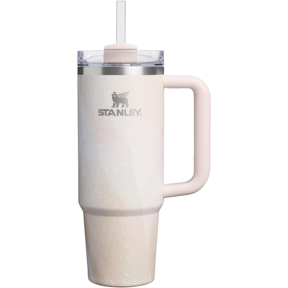 image:imageSTANLEY Quencher H20 Tumbler with Handle and Straw 20 oz Flowstate 3Position Lid Cup Holder Compatible for Travel Insulated Stainless Steel Cup BPAFree Blue Dream StoneSahara Plume