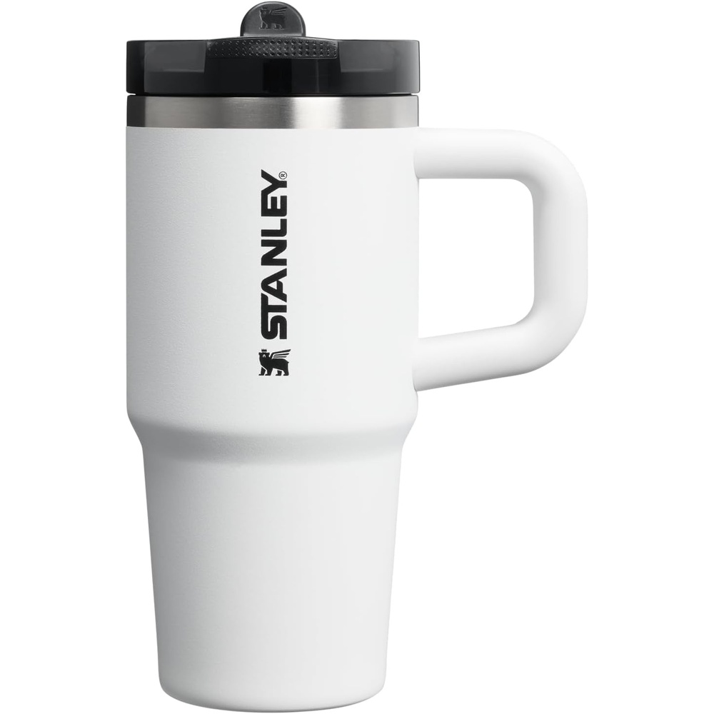 image:imageSTANLEY Quencher ProTour Flip Straw Tumbler with Leakproof Lid 30 oz Builtin Straw and Handle Cup Holder Compatible for Travel insulated Stainless Steel Cup BPAFree Hot PinkChalk