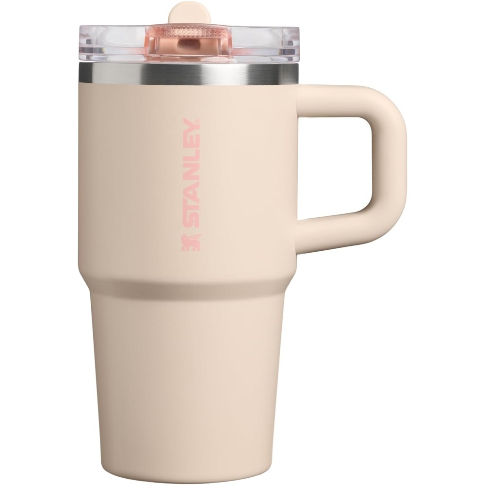 image:imageSTANLEY Quencher ProTour Flip Straw Tumbler with Leakproof Lid 30 oz Builtin Straw and Handle Cup Holder Compatible for Travel insulated Stainless Steel Cup BPAFree Hot PinkChampagne