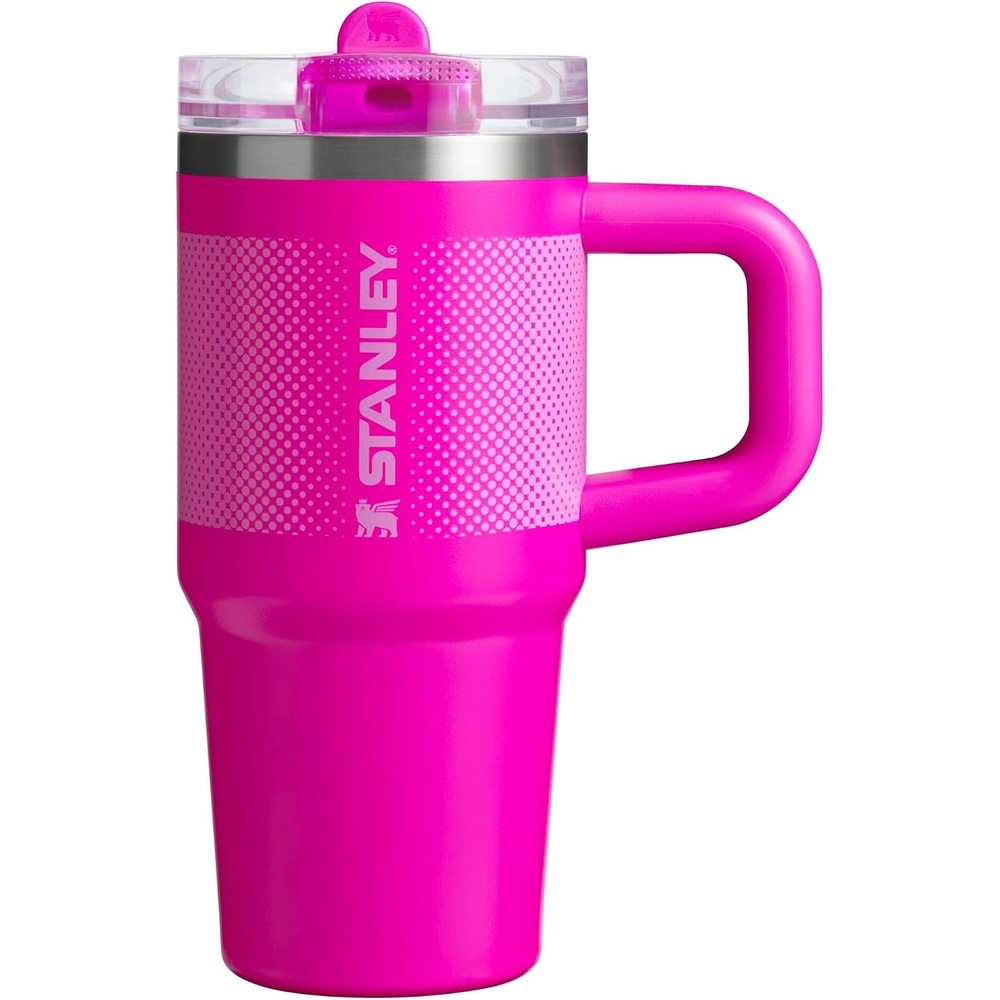 image:imageSTANLEY Quencher ProTour Flip Straw Tumbler with Leakproof Lid 30 oz Builtin Straw and Handle Cup Holder Compatible for Travel insulated Stainless Steel Cup BPAFree Hot PinkVivid Violet Fade
