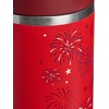 STANLEY IceFlow 2.0 Flip Straw Tumbler with Handle 20 oz | Twist On Lid and Flip Up Straw | Leak Resistant Water Bottle | Insulated Stainless Steel | BPA-Free | Stainless Steel Ash(Chili Red Fireworks)