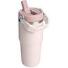 STANLEY IceFlow 2.0 Flip Straw Tumbler with Handle 20 oz | Twist On Lid and Flip Up Straw | Leak Resistant Water Bottle | Insulated Stainless Steel | BPA-Free | Stainless Steel Ash(Rose Quartz 2.0)