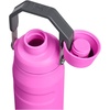 STANLEY IceFlow Fast Flow Water Bottle 24 oz | Angled Spout Lid | Lightweight and Leakproof for Travel and Sports | Insulated Stainless Steel | BPA-Free | Hot Pink