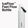 STANLEY IceFlow Fast Flow Water Bottle 24 oz | Angled Spout Lid | Lightweight and Leakproof for Travel and Sports | Insulated Stainless Steel | BPA-Free | Hot Pink
