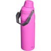 STANLEY IceFlow Fast Flow Water Bottle 24 oz | Angled Spout Lid | Lightweight and Leakproof for Travel and Sports | Insulated Stainless Steel | BPA-Free | Hot Pink