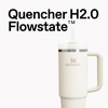 STANLEY Quencher H2.0 Tumbler with Handle and Straw 20 oz | Flowstate 3-Position Lid | Cup Holder Compatible for Travel | Insulated Stainless Steel Cup | BPA-Free | Blue Dream Stone(Blue Dream Stone)
