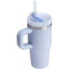 STANLEY Quencher H2.0 Tumbler with Handle and Straw 20 oz | Flowstate 3-Position Lid | Cup Holder Compatible for Travel | Insulated Stainless Steel Cup | BPA-Free | Blue Dream Stone(Dew Drop)