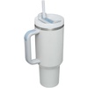 STANLEY Quencher H2.0 Tumbler with Handle and Straw 20 oz | Flowstate 3-Position Lid | Cup Holder Compatible for Travel | Insulated Stainless Steel Cup | BPA-Free | Blue Dream Stone(Fog)