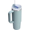STANLEY Quencher H2.0 Tumbler with Handle and Straw 20 oz | Flowstate 3-Position Lid | Cup Holder Compatible for Travel | Insulated Stainless Steel Cup | BPA-Free | Blue Dream Stone(Exclusive Blue Cactus)