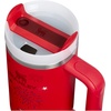 STANLEY Quencher H2.0 Tumbler with Handle and Straw 20 oz | Flowstate 3-Position Lid | Cup Holder Compatible for Travel | Insulated Stainless Steel Cup | BPA-Free | Blue Dream Stone(Chili Red Fireworks)