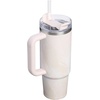STANLEY Quencher H2.0 Tumbler with Handle and Straw 20 oz | Flowstate 3-Position Lid | Cup Holder Compatible for Travel | Insulated Stainless Steel Cup | BPA-Free | Blue Dream Stone(Sahara Plume)