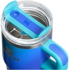 STANLEY Quencher H2.0 Tumbler with Handle and Straw 20 oz | Flowstate 3-Position Lid | Cup Holder Compatible for Travel | Insulated Stainless Steel Cup | BPA-Free | Blue Dream Stone(Sea Glass Aura)