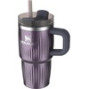 STANLEY Quencher H2.0 Tumbler with Handle and Straw 20 oz | Flowstate 3-Position Lid | Cup Holder Compatible for Travel | Insulated Stainless Steel Cup | BPA-Free | Blue Dream Stone(Fluted Wisteria Shine)