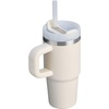 STANLEY Quencher H2.0 Tumbler with Handle and Straw 20 oz | Flowstate 3-Position Lid | Cup Holder Compatible for Travel | Insulated Stainless Steel Cup | BPA-Free | Blue Dream Stone(Cream 2.0)