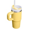 STANLEY Quencher H2.0 Tumbler with Handle and Straw 20 oz | Flowstate 3-Position Lid | Cup Holder Compatible for Travel | Insulated Stainless Steel Cup | BPA-Free | Blue Dream Stone(Daffodil)