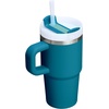 STANLEY Quencher H2.0 Tumbler with Handle and Straw 20 oz | Flowstate 3-Position Lid | Cup Holder Compatible for Travel | Insulated Stainless Steel Cup | BPA-Free | Blue Dream Stone(Coastal Teal)