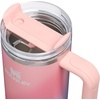 STANLEY Quencher H2.0 Tumbler with Handle and Straw 20 oz | Flowstate 3-Position Lid | Cup Holder Compatible for Travel | Insulated Stainless Steel Cup | BPA-Free | Blue Dream Stone(Sunset Spiral)