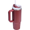 STANLEY Quencher H2.0 Tumbler with Handle and Straw 20 oz | Flowstate 3-Position Lid | Cup Holder Compatible for Travel | Insulated Stainless Steel Cup | BPA-Free | Blue Dream Stone(Cranberry)